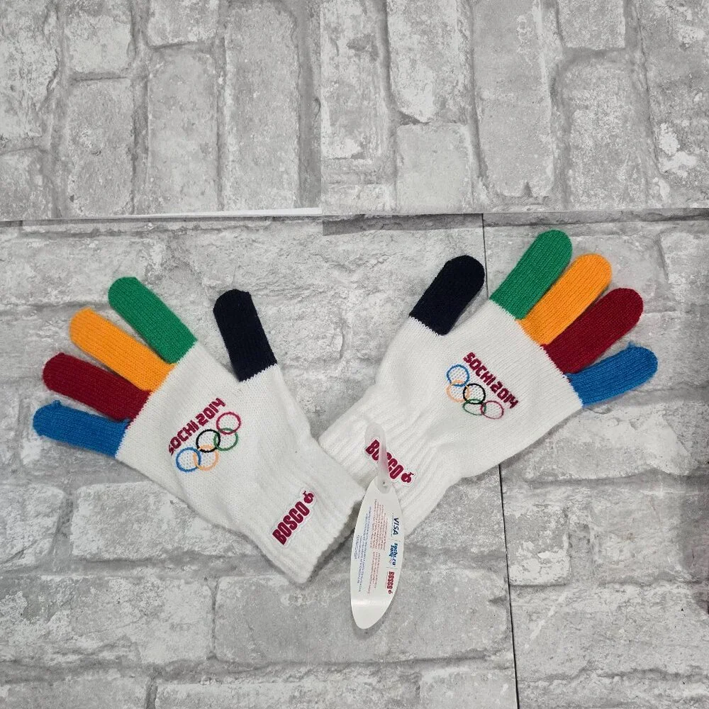 Bosco‎ New Sochi 2014 Olympics Adult One Size gloves multicolor